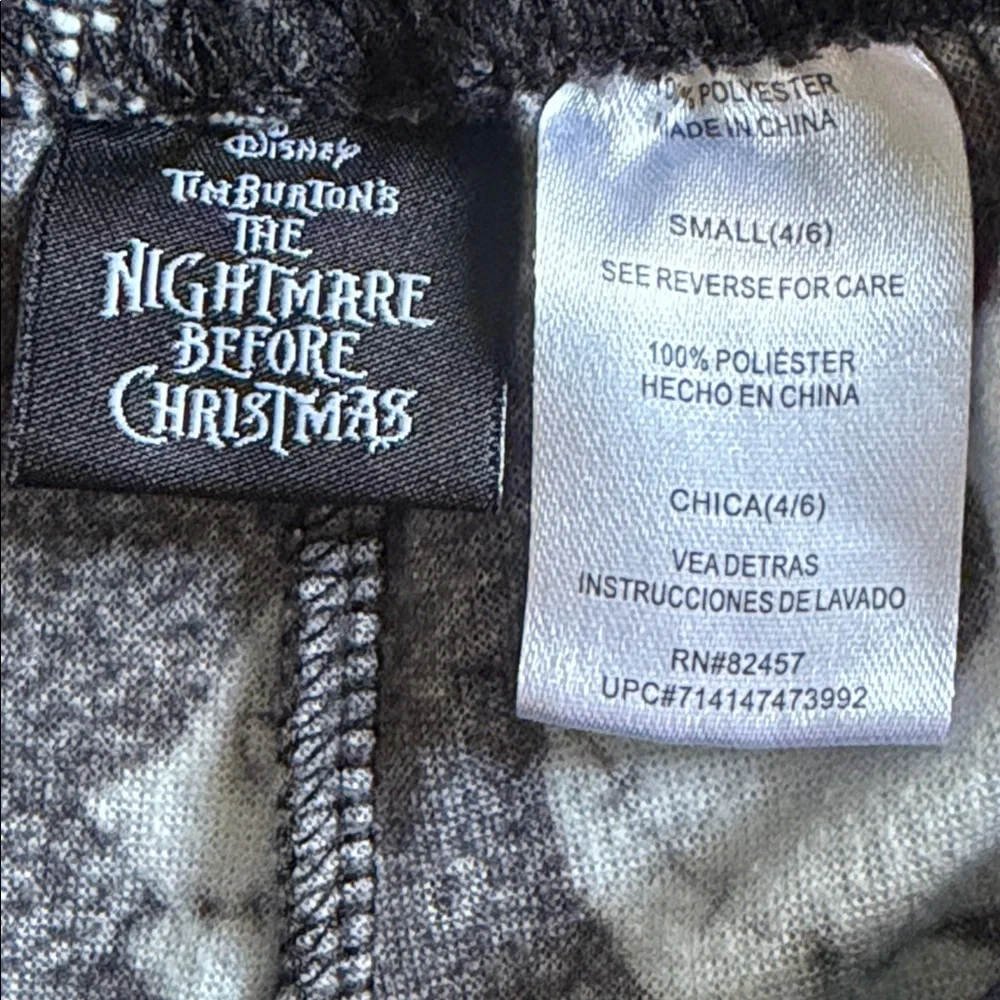 DISNEY THE NIGHTMARE BEFORE CHRISTMAS Cozy Fleece Joggers Pajama Pant Womens S - Picture 13 of 15
